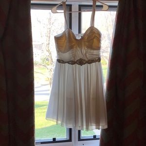 White homecoming formal dress